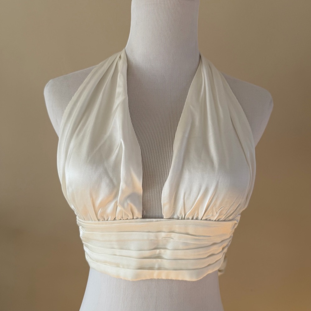 Zara White Halter Top (Brand New with Tags)